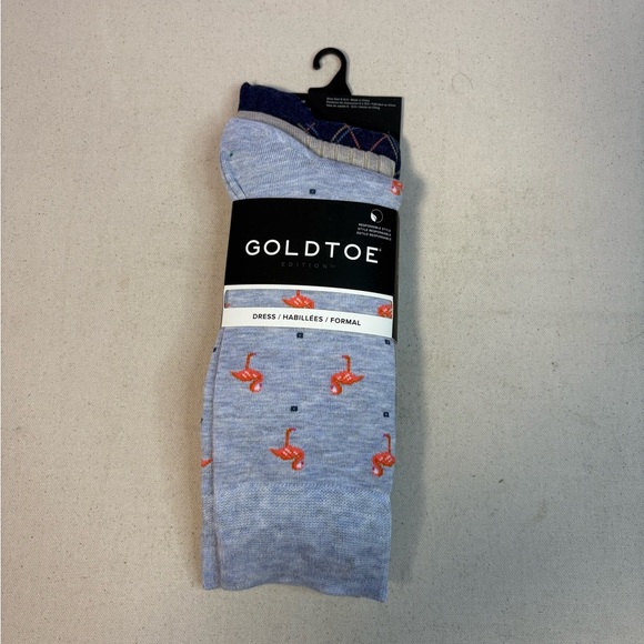 Lot of 3 Packs of Gold Toe Dress Crew Socks NEW (9 Pairs) Lot #1 - Picture 4 of 6